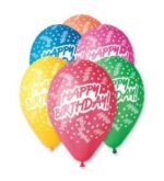 Балони Happy Birthday 1, микс 10бр.