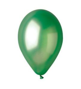 Балон металик, зелен 10бр.