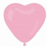 Балон сърце, розово 5бр.