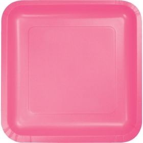 Candy pink, квадратни чинии големи 18бр.