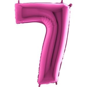 Балон розова цифра 2, 101,6см.