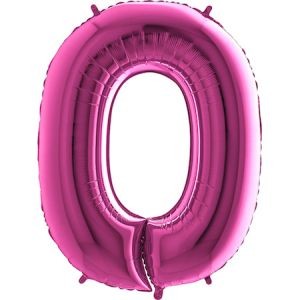 Балон розова цифра 2, 101,6см.