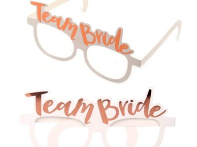 Аксесоари за забавни снимки, очила "Team Bride" 10бр.