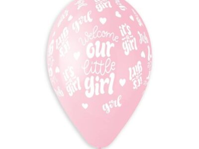 Балон Welcome baby girl 6бр