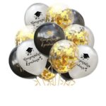Комплект балони за АБИТУРИЕНТСКИ БАЛ, черено и сребро микс 15бр.