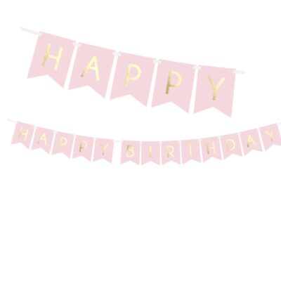 Pink Chic, банер HAPPY BIRTHDAY
