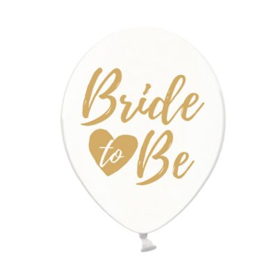 Балон BRIDE TO BE, прозрачен 6бр.