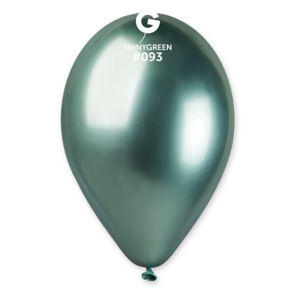 Балони хром, блестящо зелено 6бр.