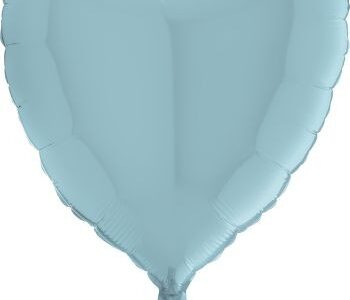 Балон фолио сърце, бебешко синьо