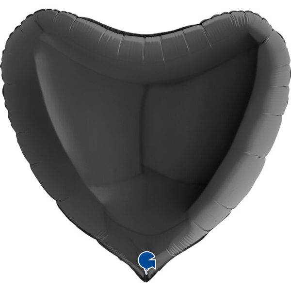 Балон фолио сърце, черно
